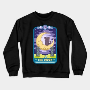 The Moon - Cute Kawaii Anime Tarot Card T-Shirt Crewneck Sweatshirt